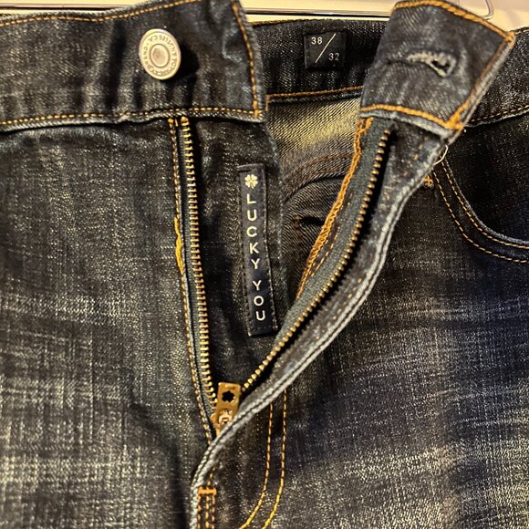 Men's Lucky Black Label Jeans, 329 Classic Straight Darkwash, 38w, 32L - Picture 4 of 5